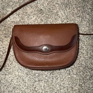 Vintage Dior Brown Leather cross body bag